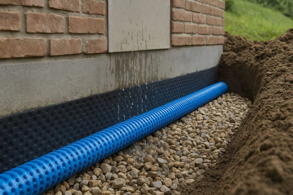 Sistema de drenaje integrado en fachada ventilada