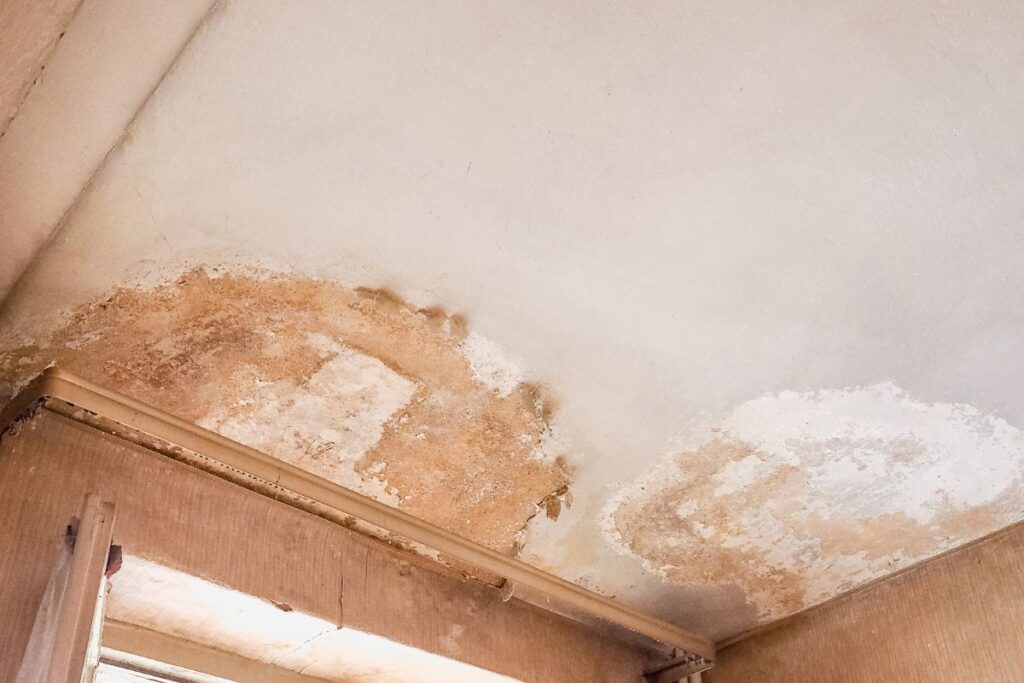 pared con manchas de humedad